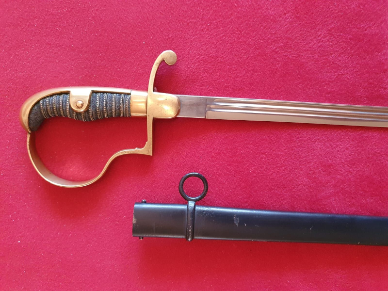 Original Preußischer Infanterie Kürassier Offiziers Degen m. Scheide Herst. Siegfried Waffen – Bild 3