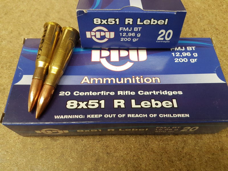 8x51R Lebel/200grs FMJBT PPU 20 Stk. A-417 Angebot, die Letzten – Bild 1