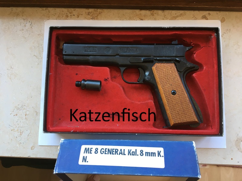 ME8 General von 1989, PTB 437, optimiert vom Büchsenmacher (LESEN!!!), mit Karton und Abschussbecher – Bild 1