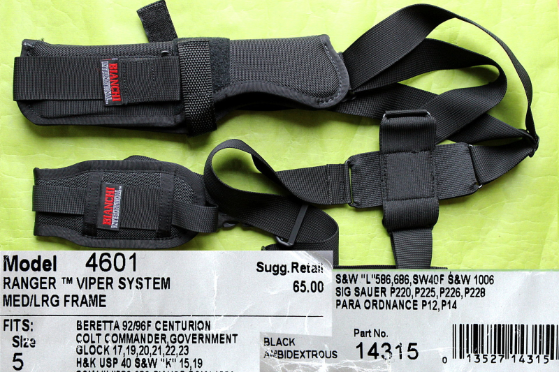 Bianchi Schulterholster Model 4601 RANGER VIPER SYSTEM MED/LRG FRAME Size 5 – NEUWERTIG – Bild 1
