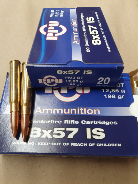 8x57 IS/198grs FMJBT PPU 20 Stk. A-213 # – Bild 1