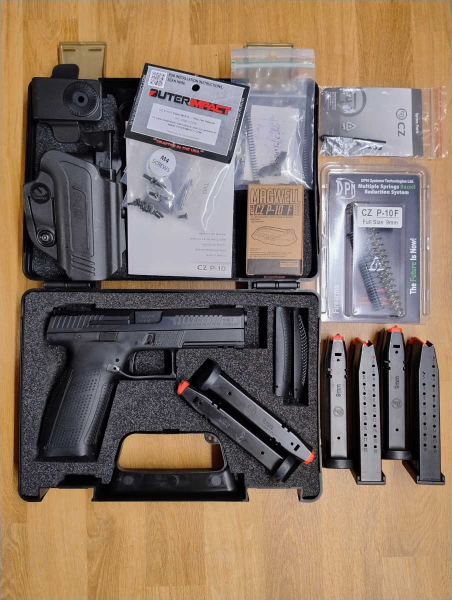 CZ P-10 F (9 mm Luger) – mit 6 Magazinen, Holster & viel Zubehör – Bild 6
