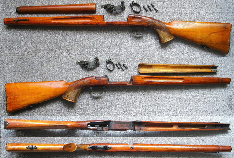 Schaft und Handschutz mit Beschlägen für den kurzen Krag Jörgensen Karabiner Mod. M1896 für Gebirgsj – Bild 1