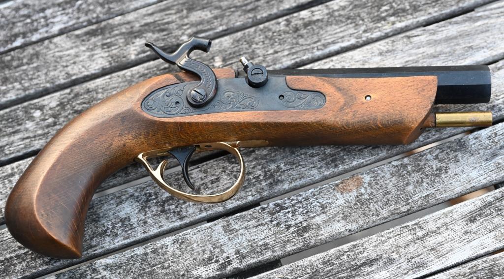 Vorderlader Perkussionspistole Schwarzpulverwaffe Dikar Spain Mod. Plains Kal. .45 BP – Bild 1