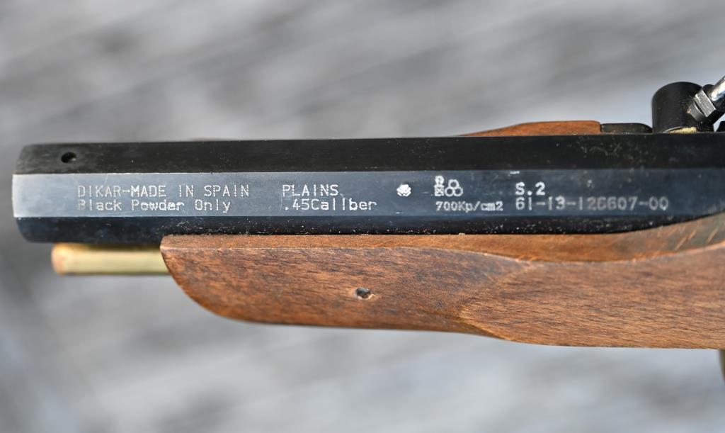 Vorderlader Perkussionspistole Schwarzpulverwaffe Dikar Spain Mod. Plains Kal. .45 BP – Bild 5