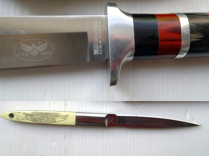 Zwei Messer mit Lederscheide – Bild 3