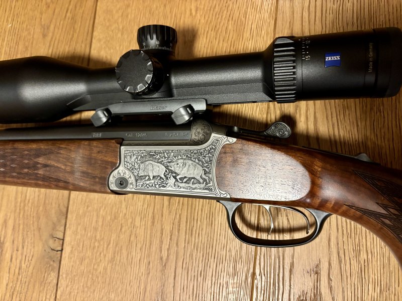 Blaser BBF 95 Luxus 8x57 IRS / 12/76 + Zeiss Conquest V6 2,5-15x56 + Blaser Sattelmontage – Bild 2