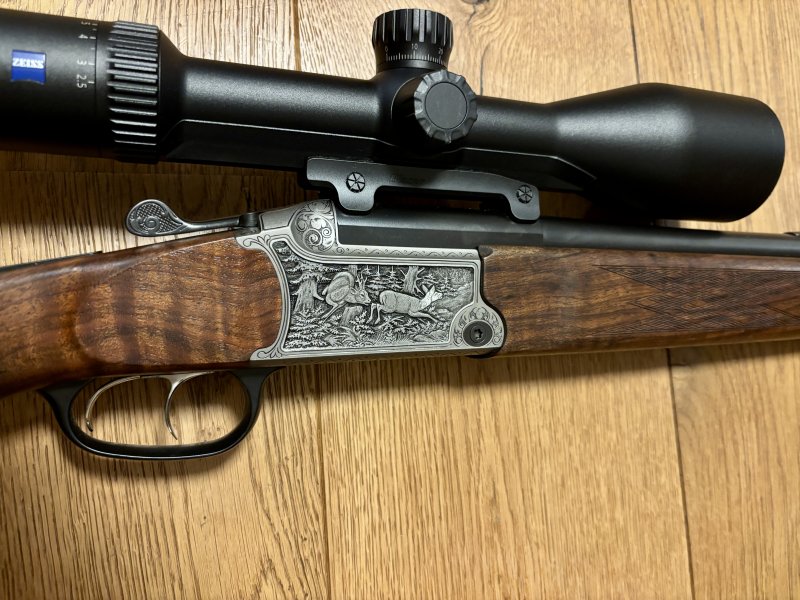 Blaser BBF 95 Luxus 8x57 IRS / 12/76 + Zeiss Conquest V6 2,5-15x56 + Blaser Sattelmontage – Bild 3