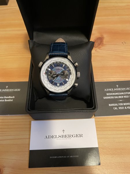 Herren Armbanduhr Chrongraph Weltzeituhr – Bild 3