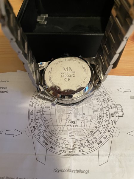 GPS Herrenarmbanduhr Fliegeruhr von Meisteranker – Bild 3