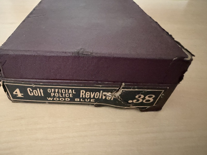 Colt Official Police Revolver Verpackung original – Bild 1