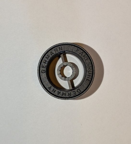 Gehmann 520-22B Iris-Ringkorn verstellbar (4,0–6,0 mm) – M22x0,5 mit Querbalken – Bild 1