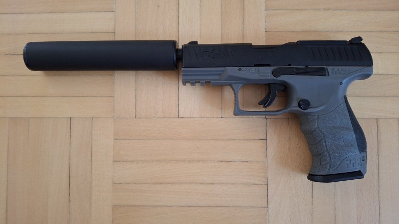 Starterset Walther PPQ M2 Q4 TAC Combo 4.6" Set + Schalldämpfer – Bild 3