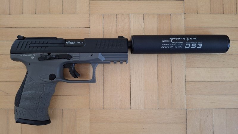 Starterset Walther PPQ M2 Q4 TAC Combo 4.6" Set + Schalldämpfer – Bild 4