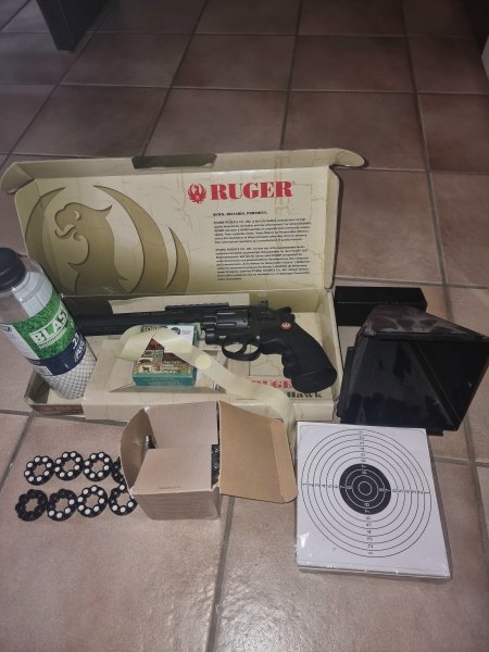 Ruger Super Hawk 8 Zoll 6mm BB CO2 Revolver schwarz – Bild 1
