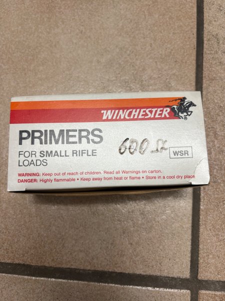 Zündhütchen 600 Stück Winchester Small Rifle – Bild 1