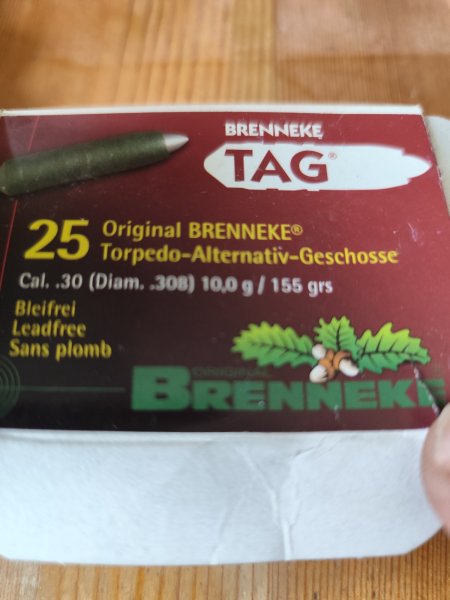 Brennecke TAG .308 155 grs 25 Geschosse – Bild 2
