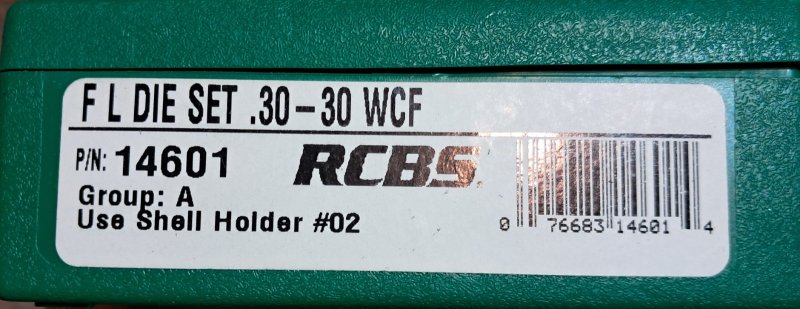 30-30 WCF RCBS Langwaffenmatrizensatz Full Length Rifle 2-Die-Set – Bild 1