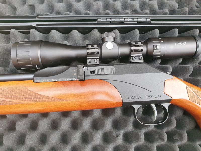 Diana P1000 Pressluftgewehr 5,5mm mit Hawke ZF + SCHALLDÄMPFER – Bild 2