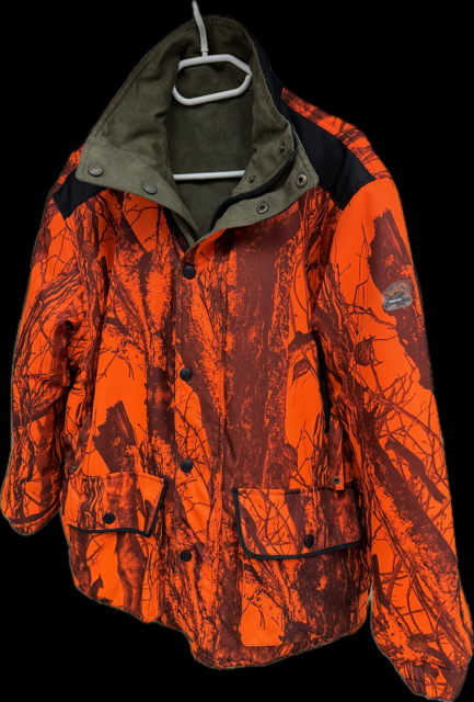 Damen Drückjagd Wendejacke grün/Camoflage rot – Bild 1