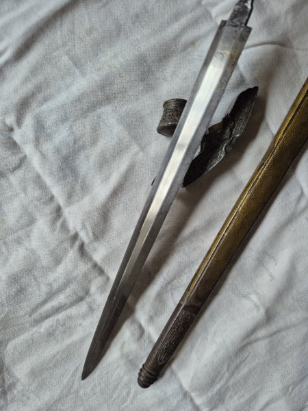 Ersatzteile - Heeresoffiziersdolch Klinge Dolchklinge Parierstange Knauf Dolchscheide Hersteller WKC – Bild 6