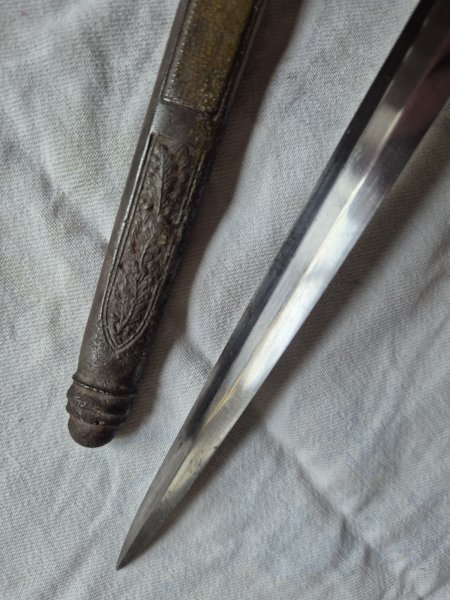 Ersatzteile - Heeresoffiziersdolch Klinge Dolchklinge Parierstange Knauf Dolchscheide Hersteller WKC – Bild 1