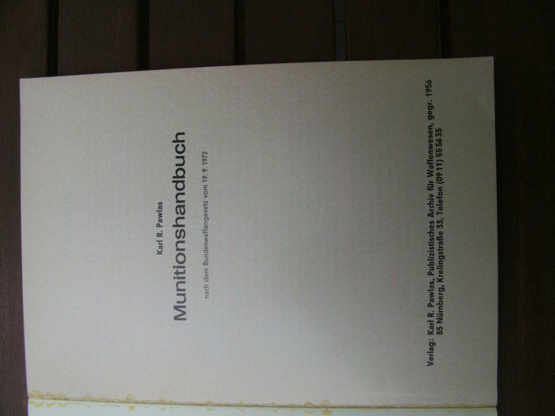 Pawlas Munitionshandbuch 1973, selten – Bild 2