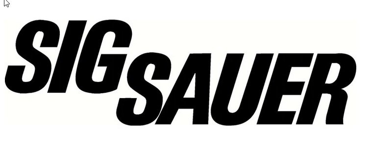 Auto-Autoaufkleber SIG SAUER – Weiß oder Schwarz – ca. 71 × 215 mm – Bild 1