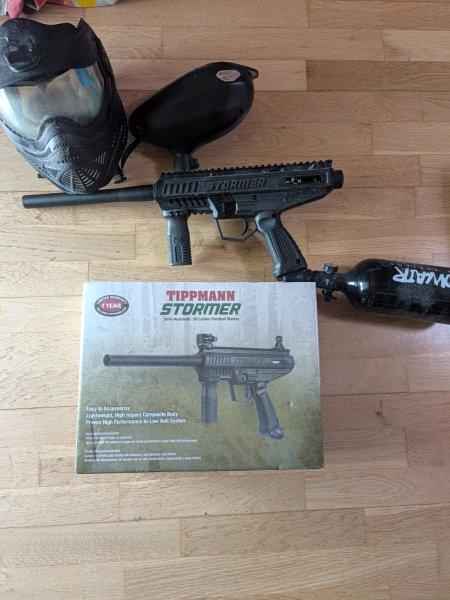 Tippmann Stormer Markierer Set + Maske & Munition – kuva 1