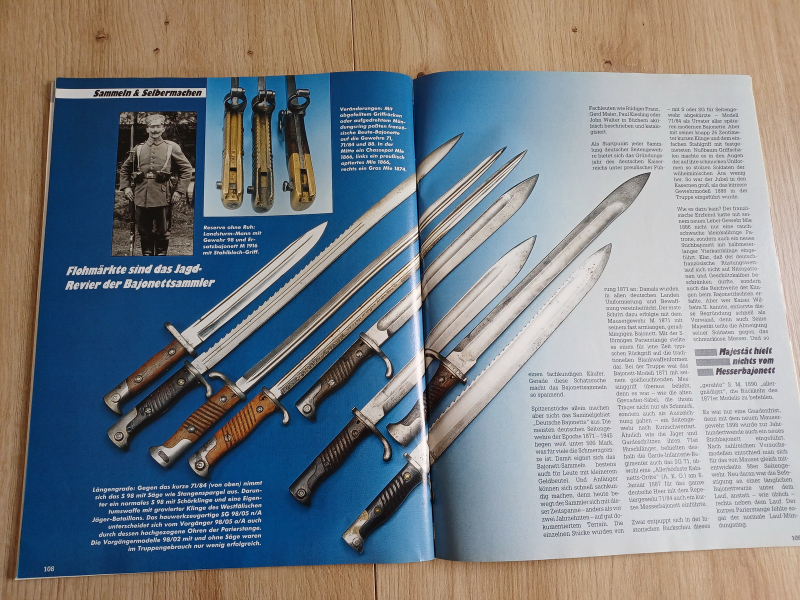 2x Visier 2/ 1991, 7/ 2003, Bajonette, Garand – Bild 3
