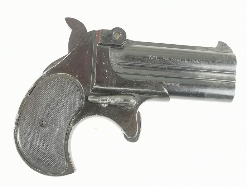 Schreckschusspistole Noris Derringer Twi-Nine PTB 276 Kal. 9mm R.K. in OVP mit 2 Abschussbecher – Bild 3