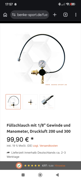FX Füllschlauch mit Manometer – Bild 2