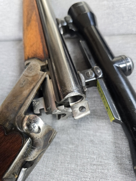 Drilling Suhler Jagdhütte im Kaliber 7x65R u. 16/70 – Bild 2