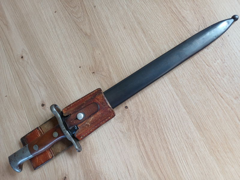 Schweizer Bajonett Modell 1889-99 f.K11, Koppelschuh – Bild 2