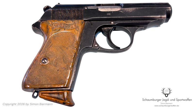 Pistole, Walther, Zella-Mehlis, PPK, 1939, Kal. 7,65mmBrowning, guter bis sehr guter Zustand. – Bild 1