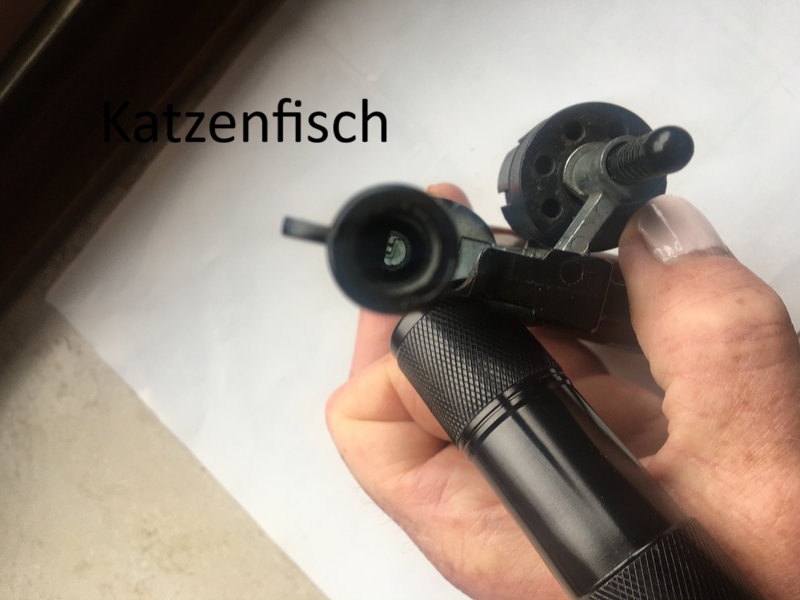 Sehr selten: Umarex Taschenrevolver 6mm mit Schwenktrommel und Abschussbecher, PTB317, 80er Jahre – Bild 3