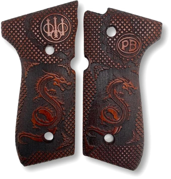Griffschalen Beretta 92FS Buchenholz Neuware – Bild 1