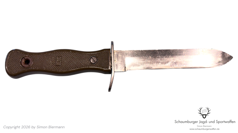 Kampfmesser, Bundeswehr, Original, Schneidteufel Solingen, gebrauchter Zustand, ohne Scheide. – Bild 1