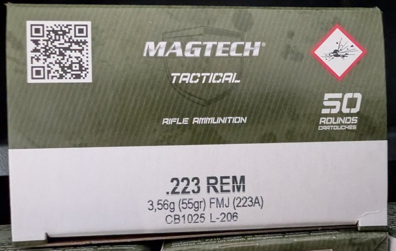 .223 Rem. von Magtech | FMJ 3,6g / 55grs. | Vollmantel BT | Munition – Bild 1