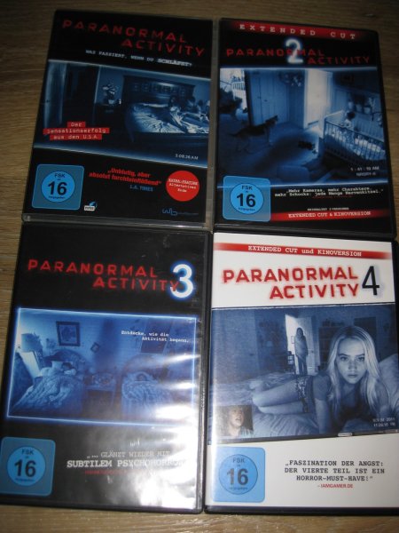 4 x Film DVD / Teil 1 - 4 Paranormal Activity Horror vom Feinsten – Bild 1