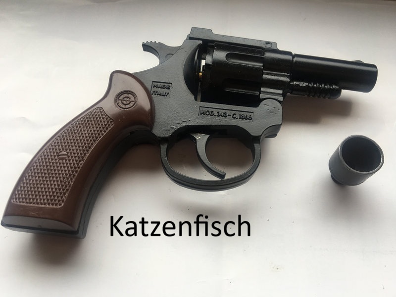 Neuwertiger Umarex Taschenrevolver 6mm Kipplauf Mod.343 mit Abschussbecher,PTB319/2, 80er/90er Jahre – Bild 2