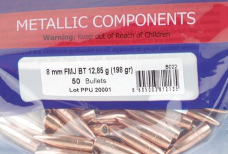 PPU Geschosse 8mm (.323) - 198 Grain / PPU 36-01200 #B-022 - Privi Qualitätsgeschosse – Bild 1