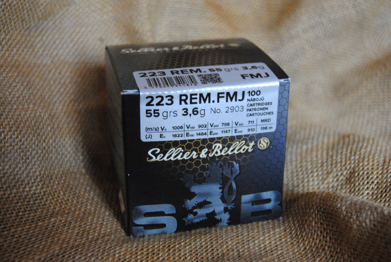 .223 Rem, 55grn FMJ, S&B – attēls 1