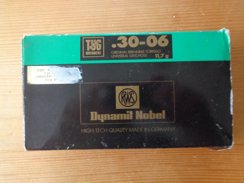 RWS TUG Brenneke .30-06 11,7g Restmunition 19 Patronen – Bild 3