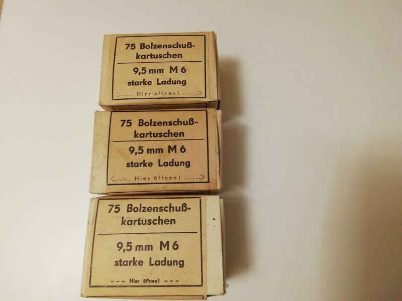 DDR Bolzenschuss Kartuschen 9,5 M6 – Bild 1