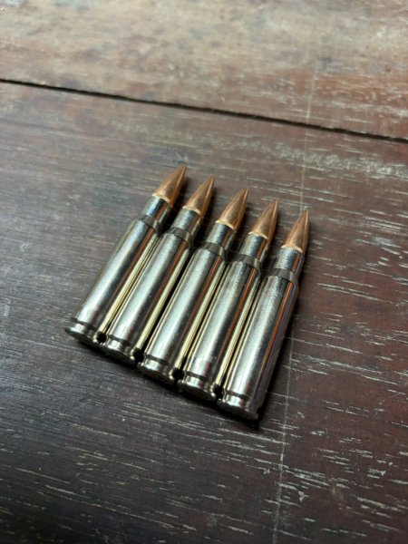 Dekomunition Patrone .308 verchromte Hülse – Bild 1