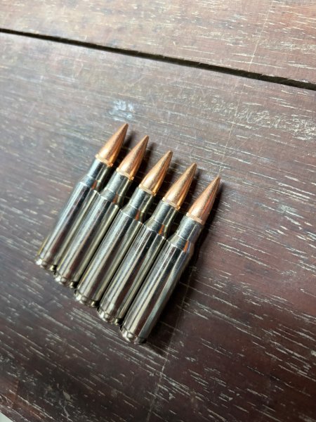 Dekomunition Patrone .308 verchromte Hülse – Bild 2