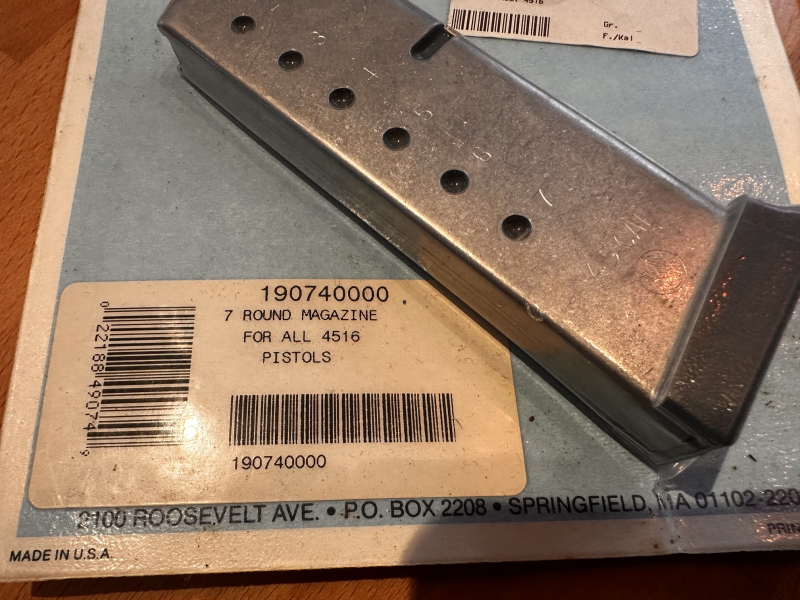4 Magazine Smith & Wesson 4516 45CAL – снимка 2