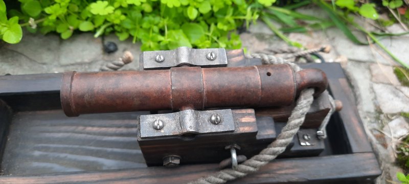 Kleine Schiffskanone aus Stahl – Bild 4