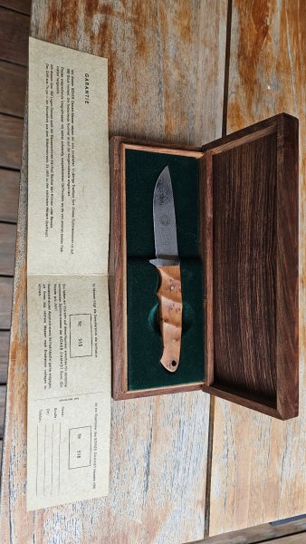 Böker Damast Integralmesser – Limitierte Edition 999 Stück – Nr. 515 – Thuya – Top Zustand – Bild 1